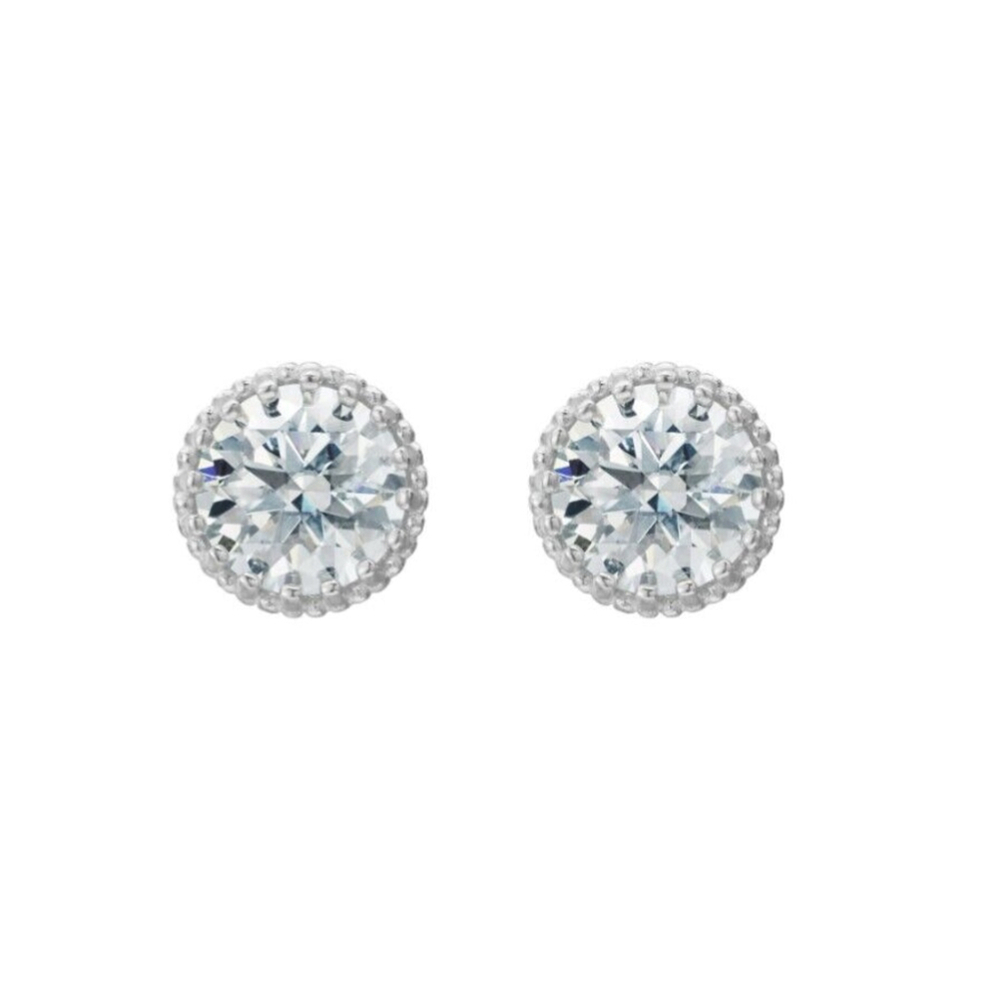 Moissanite Earrings 18k 1.70 Carat DEF Color Brilliant Cut Gemstone - Picture 4 of 8